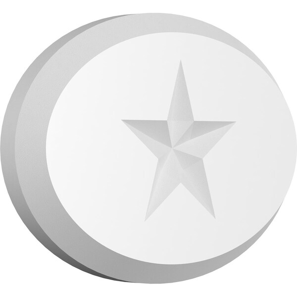Ekena Millwork Standard Dalton Star Rosette With Beveled Edge, 5"W x 3 1/4"H x 1/2"P ROSP050X033X050DAL07 - main
